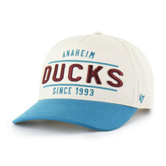 Anaheim Ducks '47 Expansion Debut Two-Tone Hitch Adjustable Hat - Cream/Teal - NHL