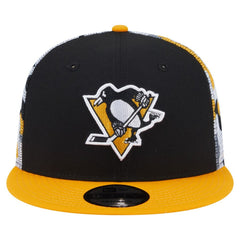 Pittsburgh Penguins New Era Camo Meshback 9FIFTY Snapback Hat - Black/Gold - NHL