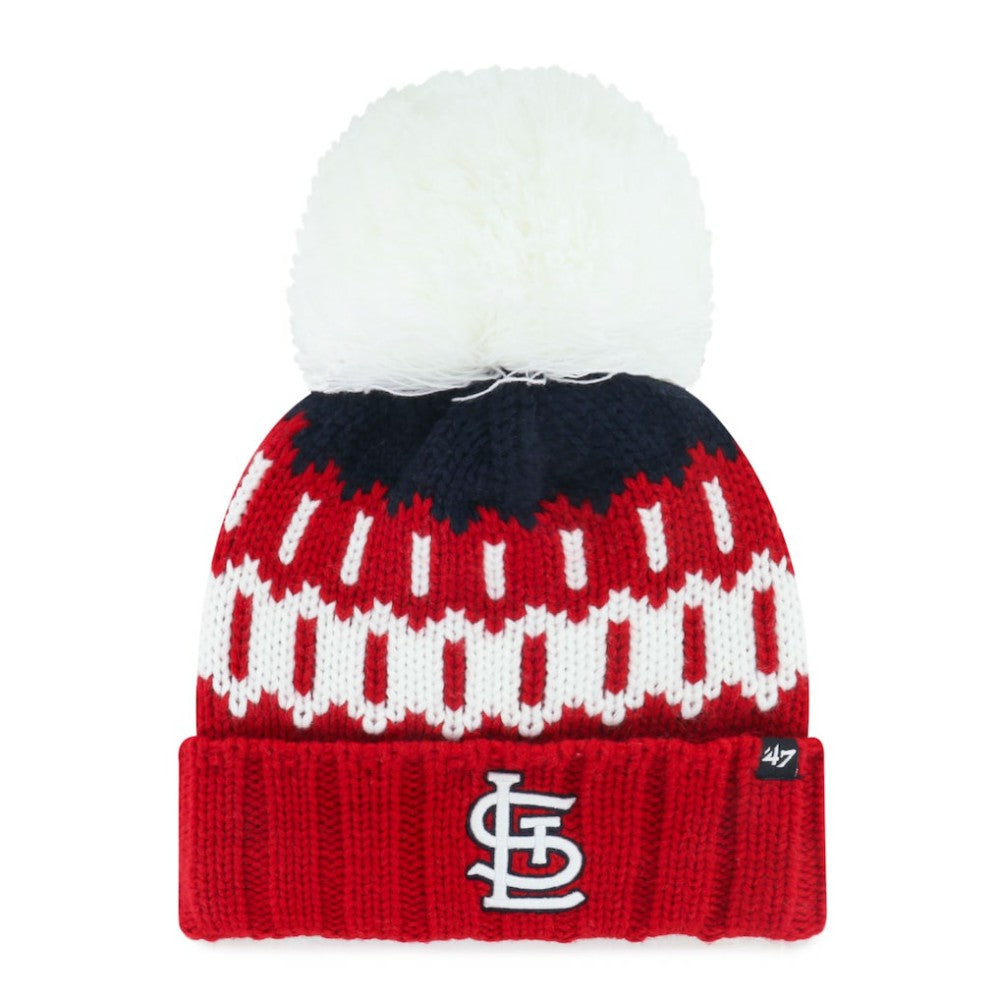 St. Louis Cardinals '47 Women's Felicity Cuffed Knit Hat with Pom - MLB