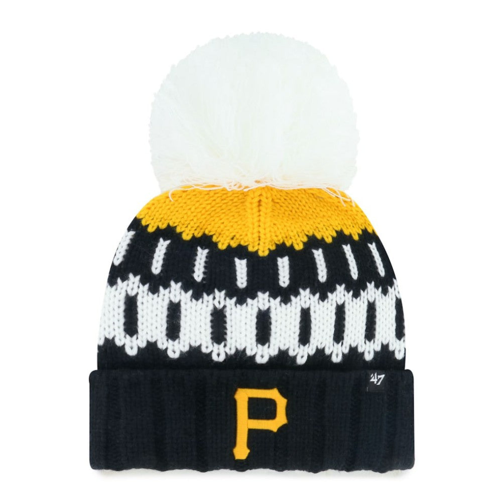 Pittsburgh Pirates '47 Women's Felicity Cuffed Knit Hat with Pom - MLB