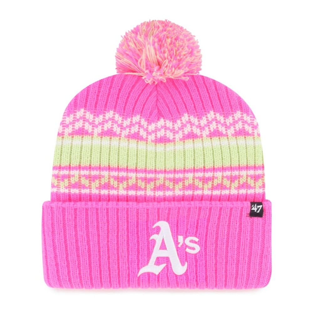 Athletics '47 Youth Polar Vortex Cuffed Knit Hat with Pom - MLB