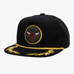 Chicago Bulls x DANNIJO Women's Deadstock Cord Snapback Hat Black - NBA