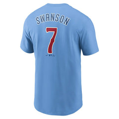 Dansby Swanson Chicago Cubs Nike Fuse Name & Number T-Shirt - MLB