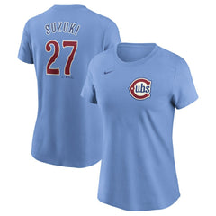 Seiya Suzuki Chicago Cubs Nike Women's Cooperstown Collection Fuse Name & Number T-Shirt - MLB
