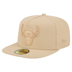 Chicago Bulls Color Pack A-Frame 59FIFTY Fitted Hat Khaki - NBA