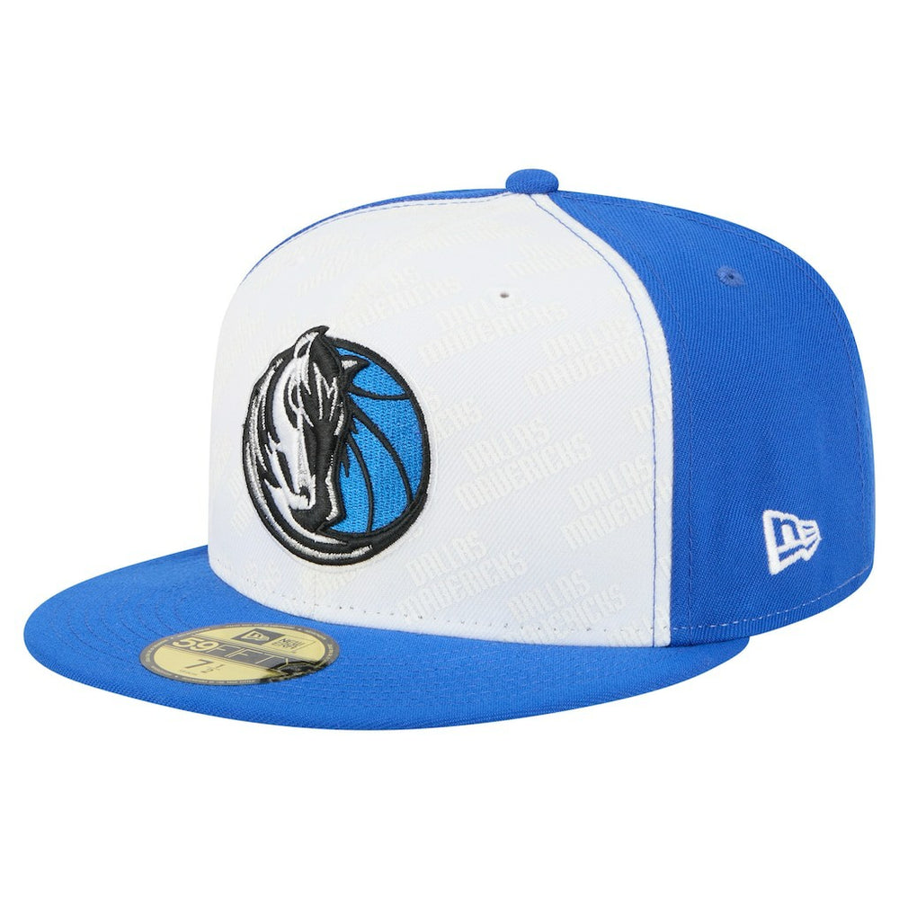 Dallas Mavericks Repeat 59Fifty Fitted Hat White/Blue - NBA