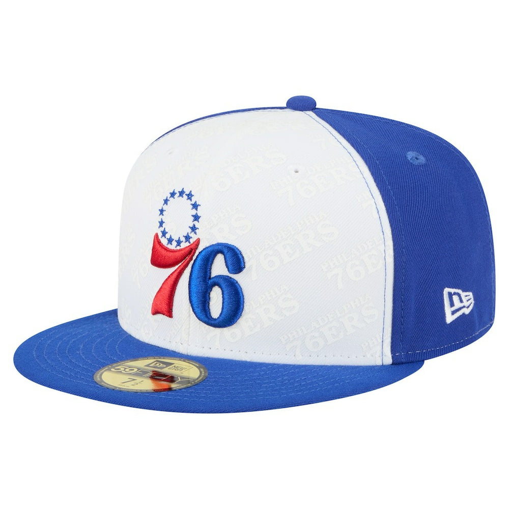 Philadelphia 76ers Repeat 59Fifty Fitted Hat White/Royal - NBA