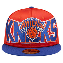 New York Knicks Satin Two-Tone 59FIFTY Fitted Hat Orange/Blue - NBA