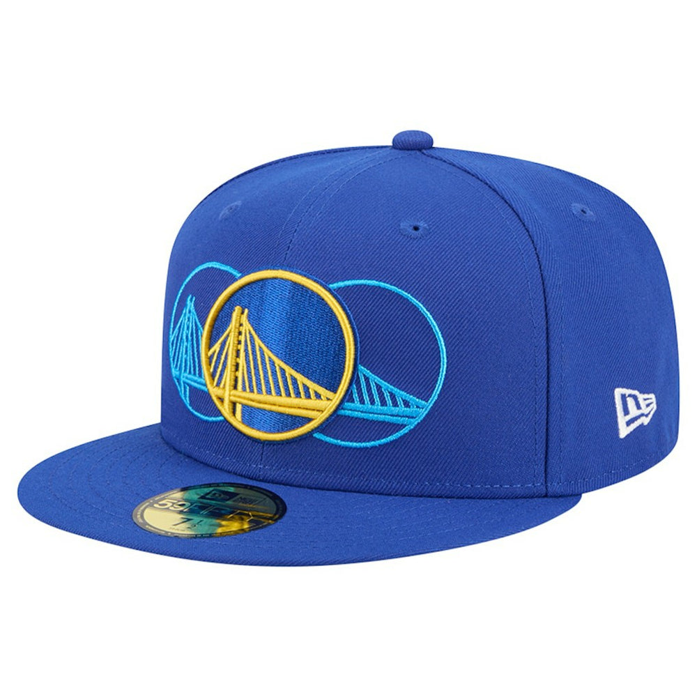 Golden State Warriors Tri-Hit 59Fifty Fitted Hat Royal - NBA