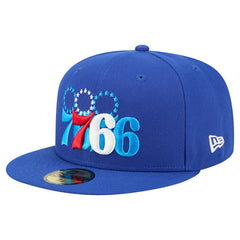 Philadelphia 76ers Tri-Hit 59Fifty Fitted Hat Royal - NBA