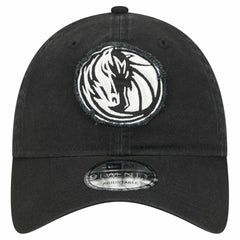 Dallas Mavericks Stamp Fabric Applique 9TWENTY Adjustable Hat Black - NBA