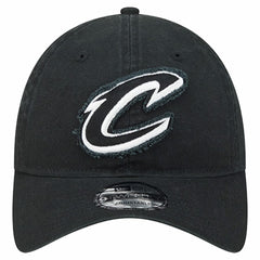 Cleveland Cavaliers Stamp Fabric Applique 9TWENTY Adjustable Hat Black - NBA