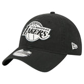 Los Angeles Lakers Stamp Fabric Applique 9TWENTY Adjustable Hat Black - NBA