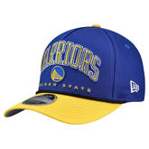 Golden State Warriors Bold Arch COOLERA 9FORTY A-Frame M-Crown Adjustable Hat Royal - NBA