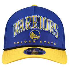 Golden State Warriors Bold Arch COOLERA 9FORTY A-Frame M-Crown Adjustable Hat Royal - NBA
