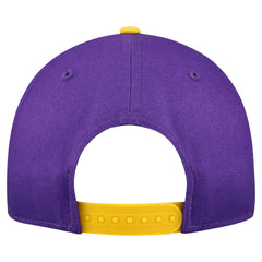 Los Angeles Lakers Bold Arch COOLERA 9FORTY A-Frame M-Crown Adjustable Hat Purple - NBA