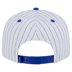 New York Knicks Deceptor Pinstripe 9FIFTY Snapback Hat White - NBA