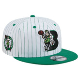 Boston Celtics Deceptor Pinstripe 9FIFTY Snapback Hat White - NBA