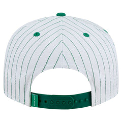 Boston Celtics Deceptor Pinstripe 9FIFTY Snapback Hat White - NBA