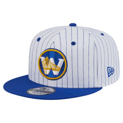 Golden State Warriors Deceptor Pinstripe 9FIFTY Snapback Hat White - NBA
