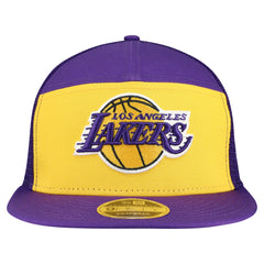Los Angeles Lakers Outdoor Split Panel 9FIFTY Snapback Hat Gold/Purple - NBA