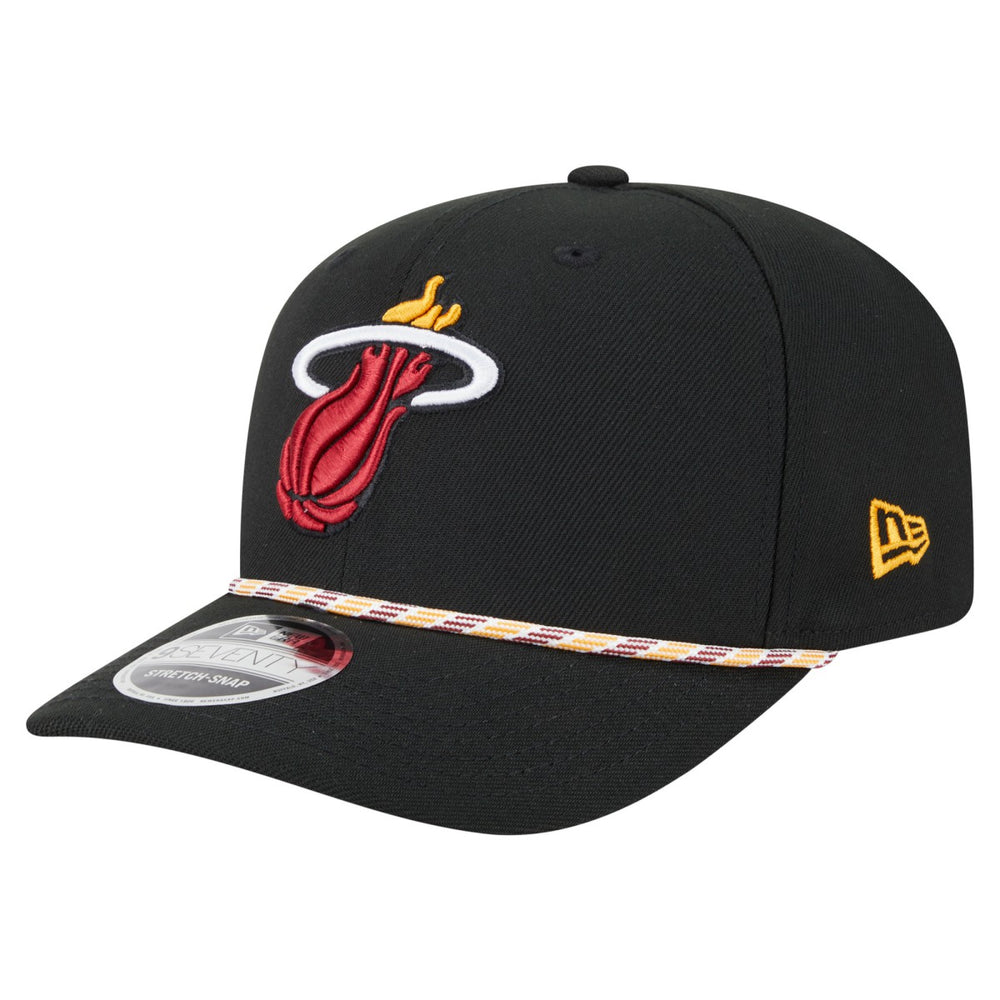 Miami Heat Rope 9SEVENTY Adjustable Hat Black - NBA