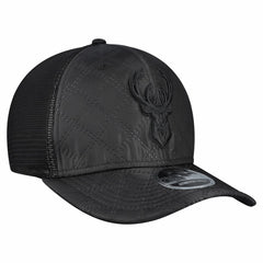 Milwaukee Bucks Quilted 9SEVENTY Trucker Adjustable Hat Black - NBA