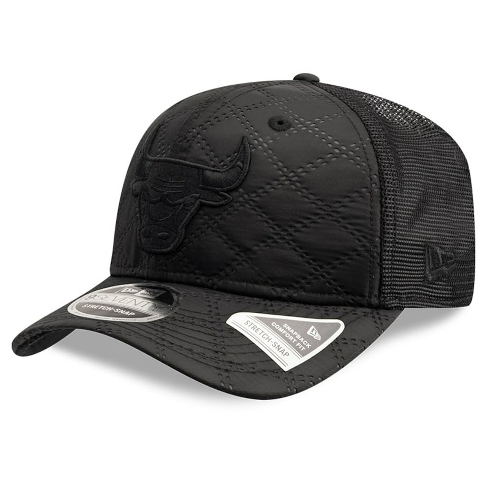 Chicago Bulls Quilted 9SEVENTY Trucker Adjustable Hat Black - NBA