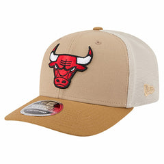 Chicago Bulls Two-Tone 9SEVENTY Adjustable Trucker Hat Tan/Light Brown - NBA