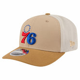 Philadelphia 76ers Two-Tone 9SEVENTY Adjustable Trucker Hat Tan/Light Brown - NBA