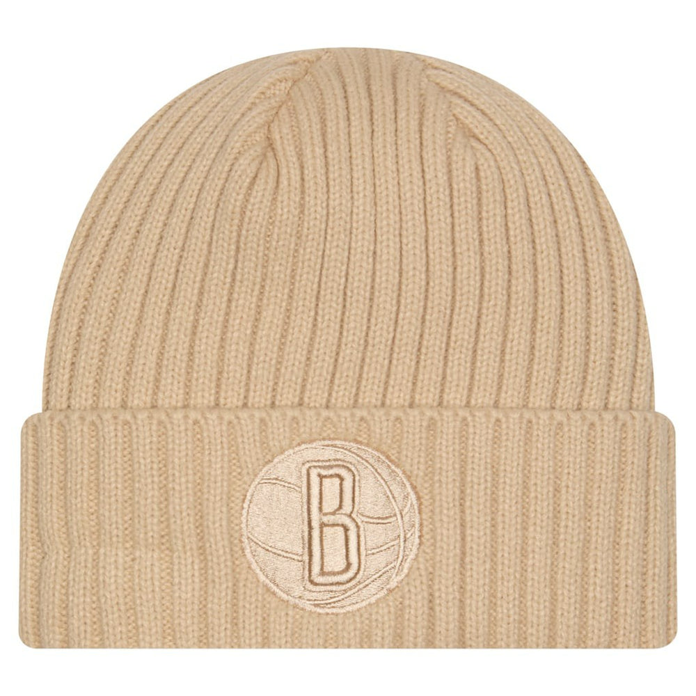 Brooklyn Nets Color Pack Cuffed Knit Hat Tan - NBA