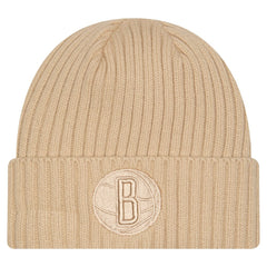 Brooklyn Nets Color Pack Cuffed Knit Hat Tan - NBA