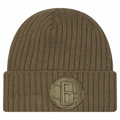 Brooklyn Nets Color Pack Cuffed Knit Hat Olive - NBA