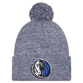 Dallas Mavericks Marled Cuffed Knit Hat with Pom Navy - NBA