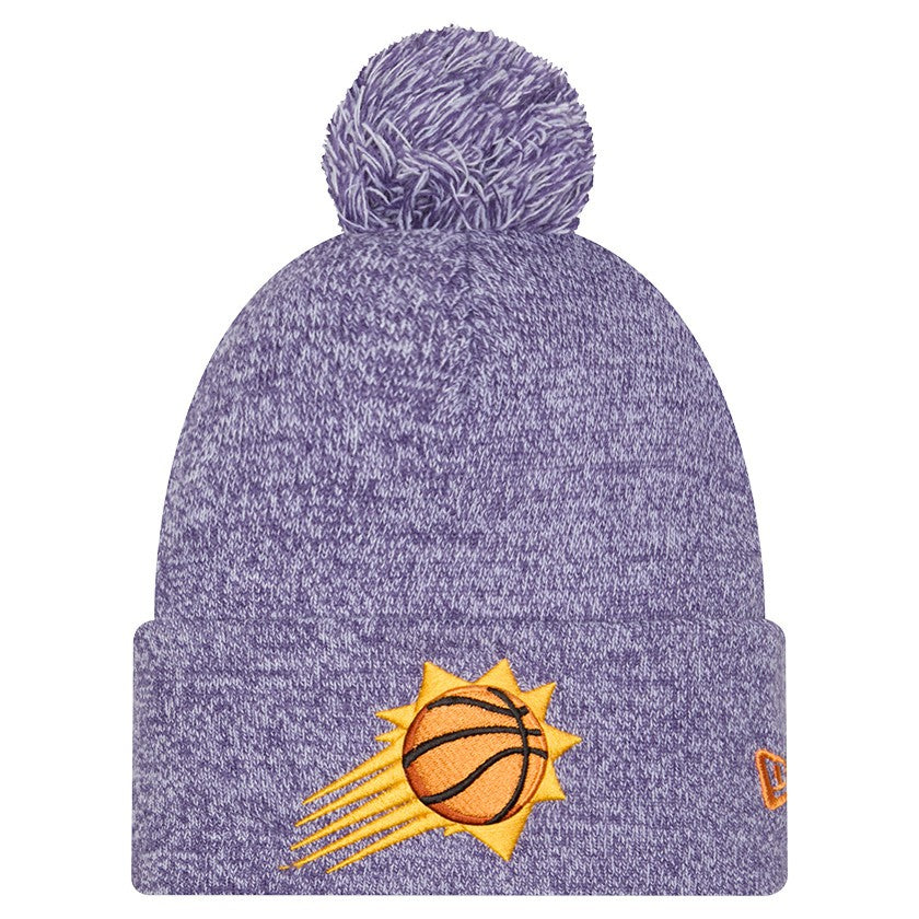 Phoenix Suns Marled Cuffed Knit Hat with Pom Purple - NBA