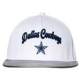 Dallas Cowboys The Wild Collective Women's Two-Tone Snapback Hat White/Silver | NFL