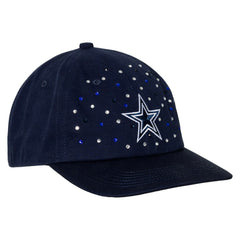 Dallas Cowboys The Wild Collective Women's Jeweled Adjustable Hat Navy | NFL