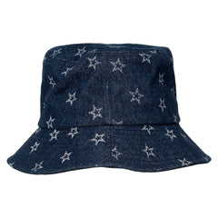 Dallas Cowboys The Wild Collective Women's Denim Bucket Hat Navy | NFL