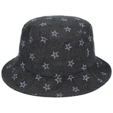 Dallas Cowboys The Wild Collective Women's Denim Bucket Hat Black | NFL