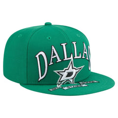Dallas Stars New Era Oversized Vintage Arch 59Fifty Fitted Hat - Kelly Green - NHL