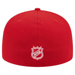 Detroit Red Wings New Era Oversized Vintage Arch 59Fifty Fitted Hat - Red - NHL