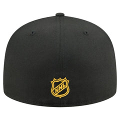 Pittsburgh Penguins New Era Oversized Vintage Arch 59Fifty Fitted Hat - Black - NHL