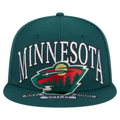 Minnesota Wild New Era Oversized Vintage Arch 59Fifty Fitted Hat - Green - NHL