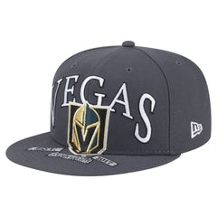 Vegas Golden Knights New Era Oversized Vintage Arch 59Fifty Fitted Hat - Gray - NHL