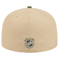 Pittsburgh Penguins New Era Color Pack Two-Tone 59FIFTY A-Frame Fitted Hat - Tan/Olive - NHL