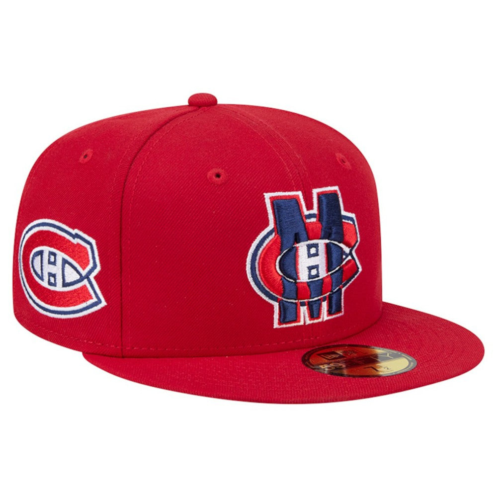 Montreal Canadiens New Era Deceptor 59FIFTY Fitted Hat - Red - NHL