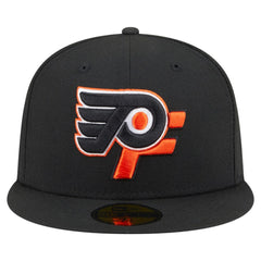 Philadelphia Flyers New Era Deceptor 59FIFTY Fitted Hat - Black - NHL