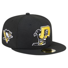Pittsburgh Penguins New Era Deceptor 59FIFTY Fitted Hat - Black - NHL