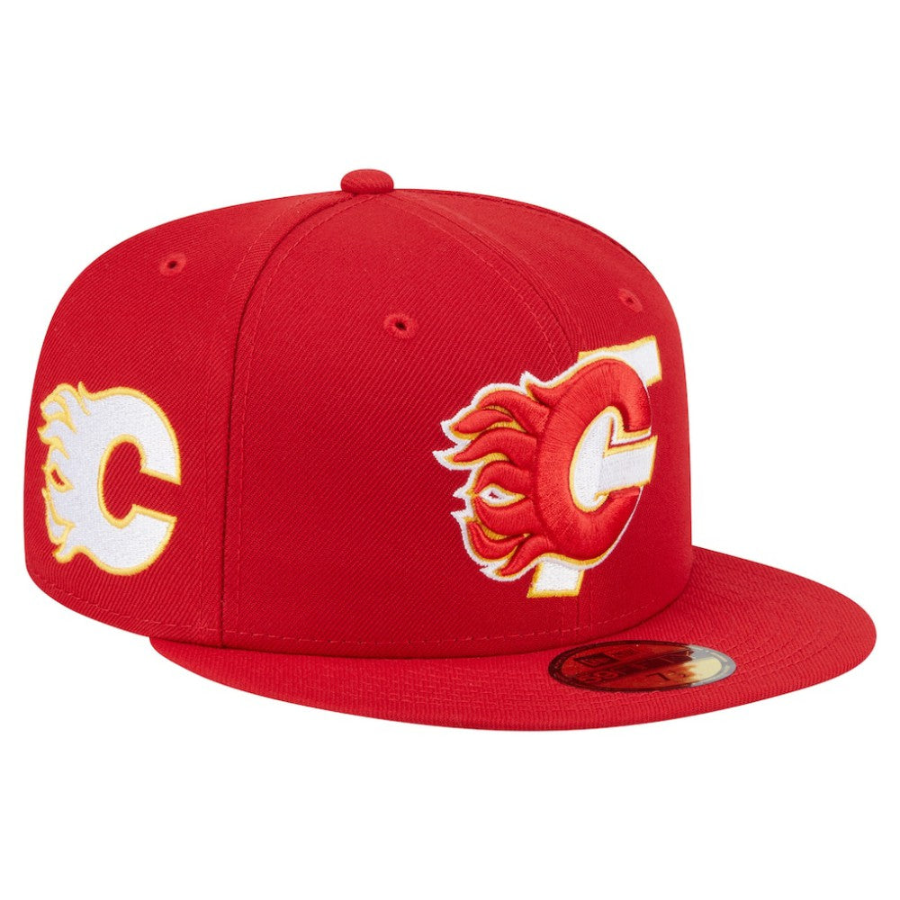 Calgary Flames New Era Deceptor 59FIFTY Fitted Hat - Red - NHL