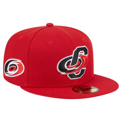Carolina Hurricanes New Era Deceptor 59FIFTY Fitted Hat - Red - NHL